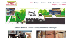 Desktop Screenshot of johnsondalymoving.com