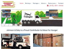 Tablet Screenshot of johnsondalymoving.com